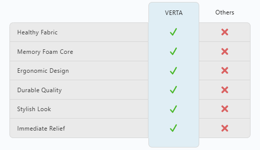 Vertaease Back Support Cushion β Relieve Back Pain in Minutes