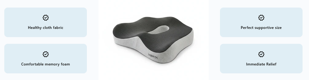 Vertaease Back Support Cushion β Relieve Back Pain in Minutes